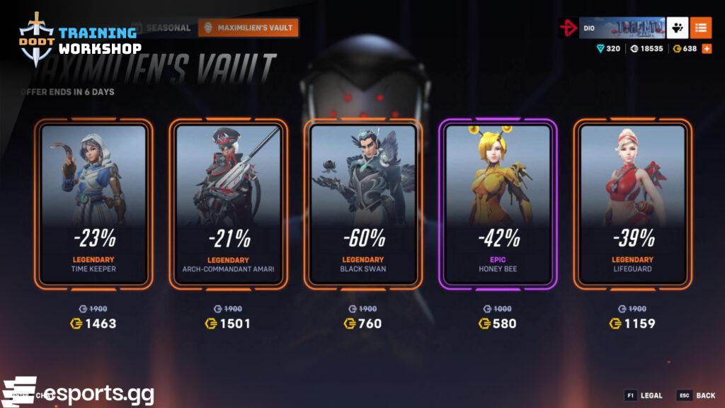 Skin và Vòng Quay Cửa Hàng Maximilien's Vault: Điều Gì Đang Chờ Đợi Bạn?